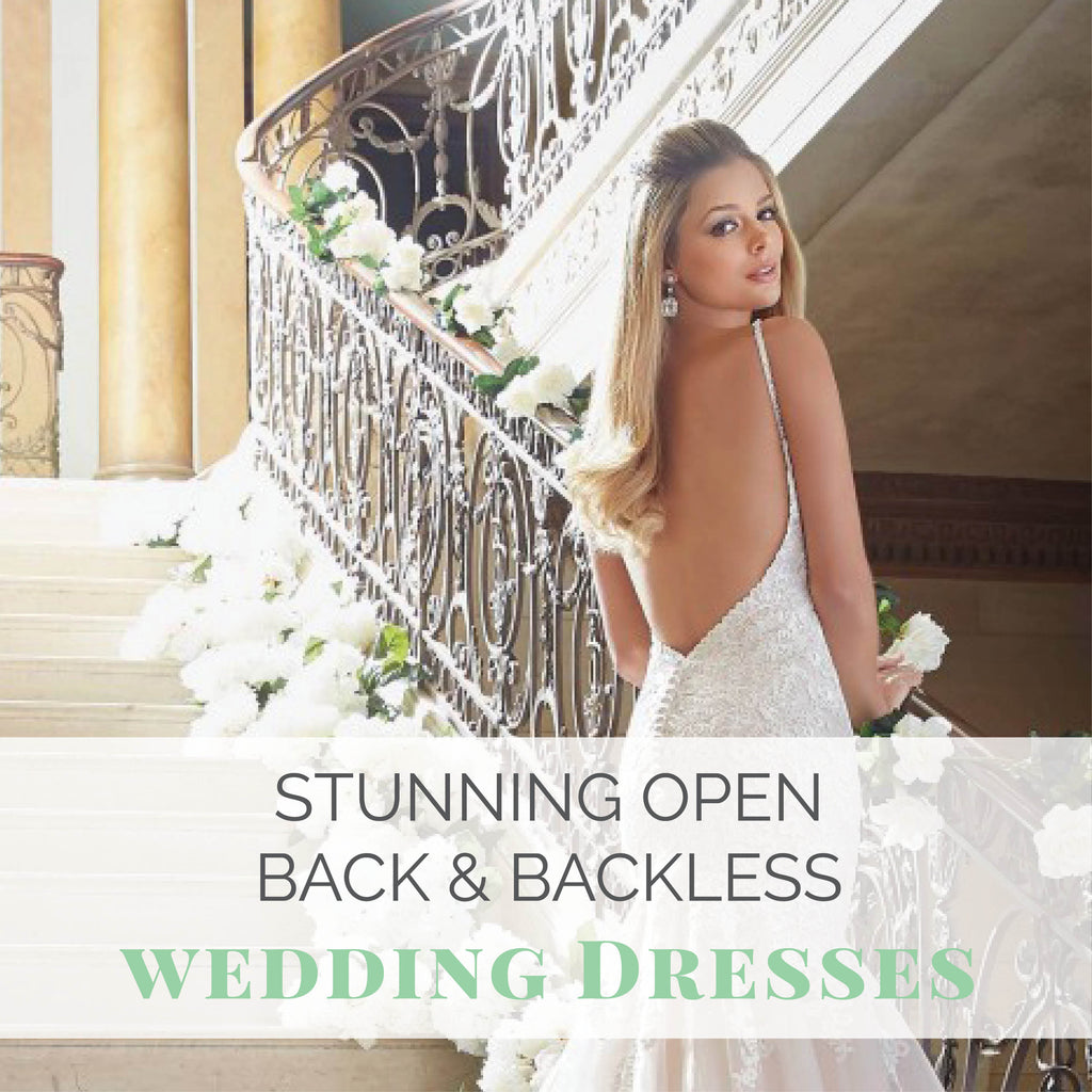 Stunning Open Back & Backless Wedding Dresses