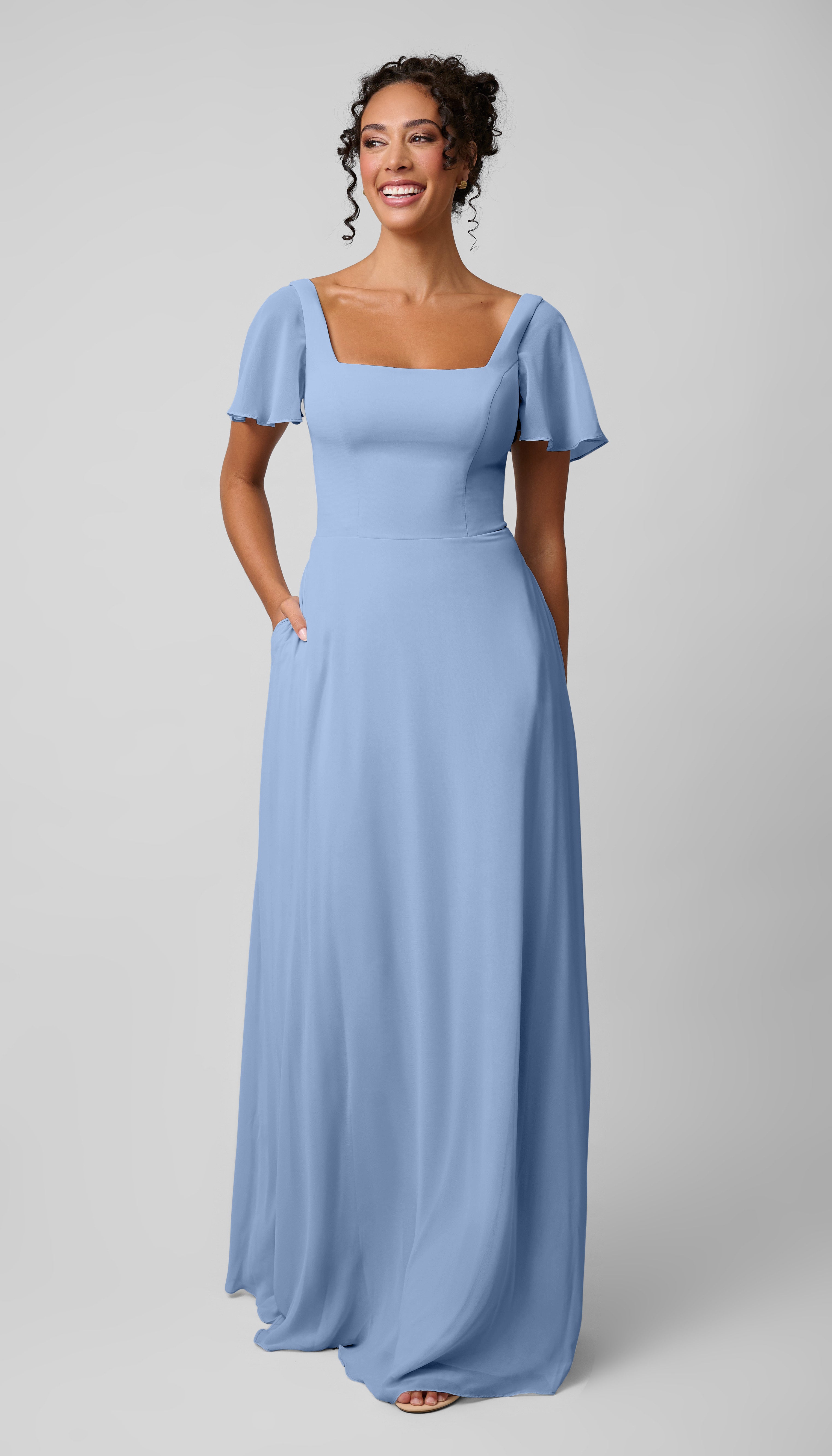 Kennedy Blue Kelly Bridesmaid Platinum Dress