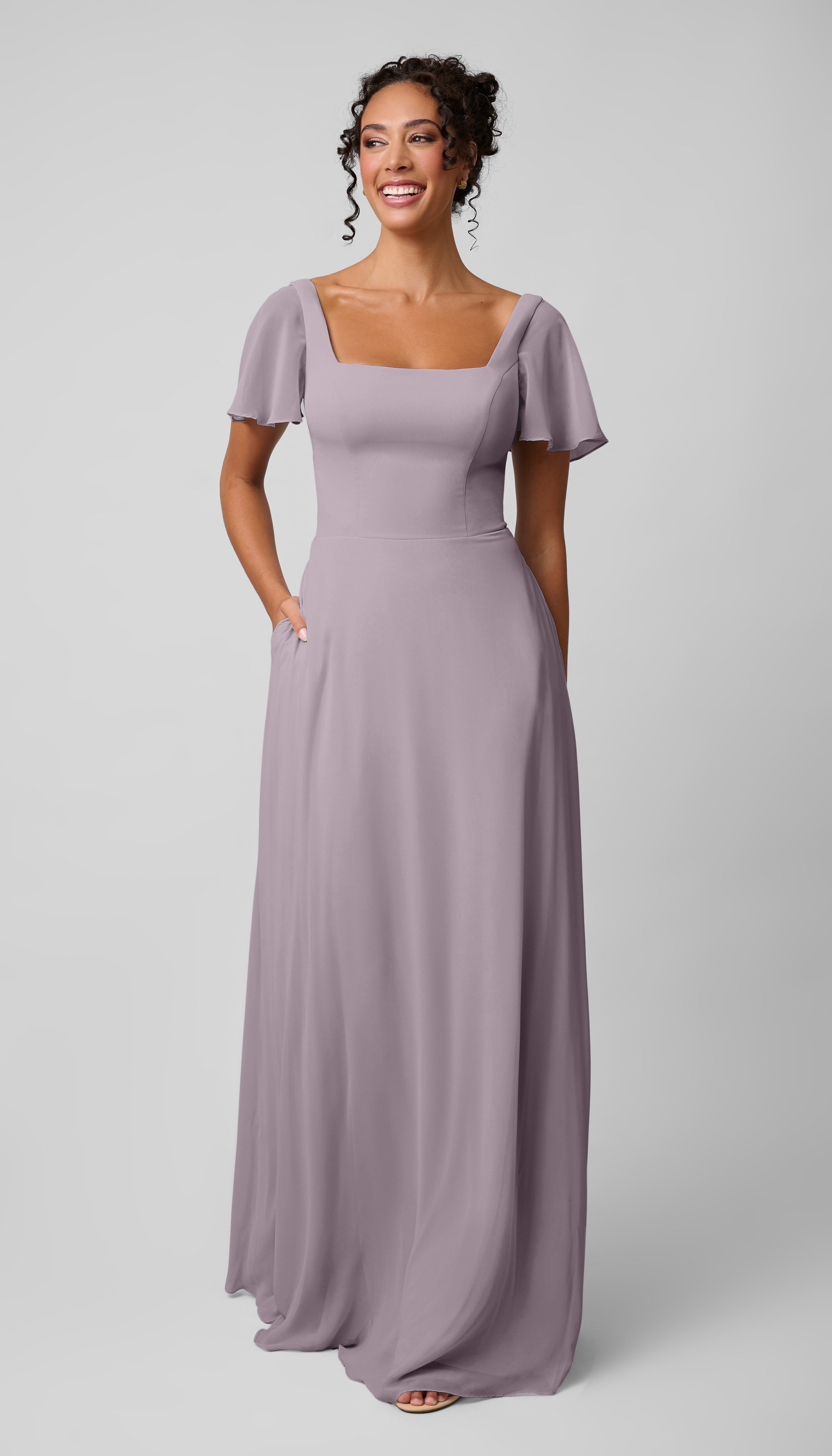 Kennedy Blue Kelly Bridesmaid Platinum Dress