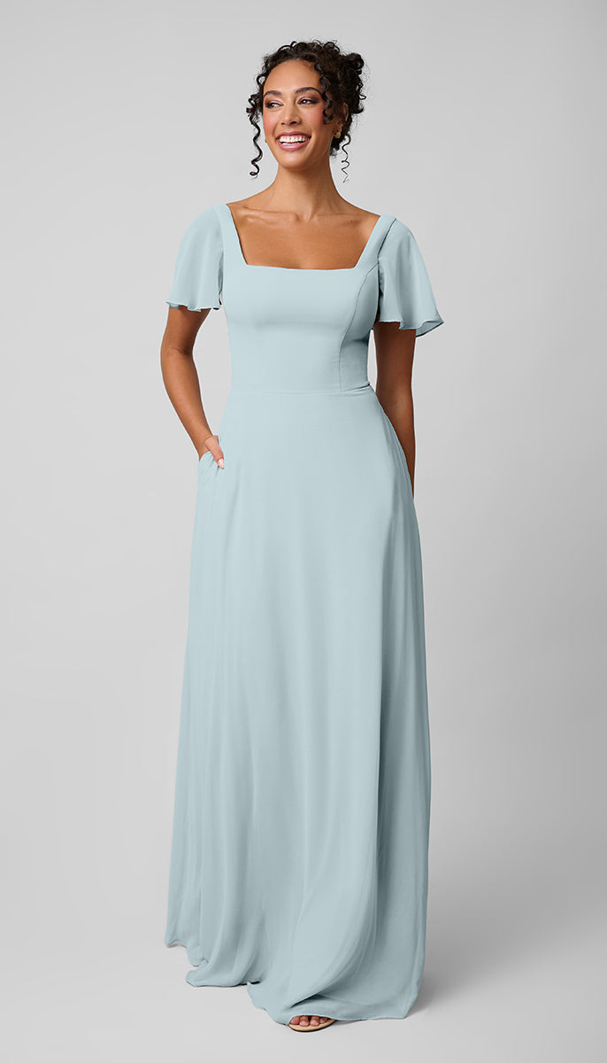 Kennedy Blue Kelly Bridesmaid Platinum Dress