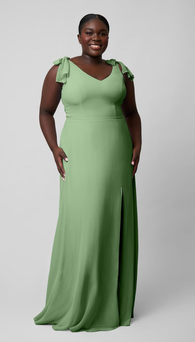 sage green bridesmaid dresses plus size Ever-Pretty Flutter Sleeve Chiffon High Low Maxi With Sleev this corset style has a flattering Satin Bridesmaid Cheap Bridesmaid Dresses