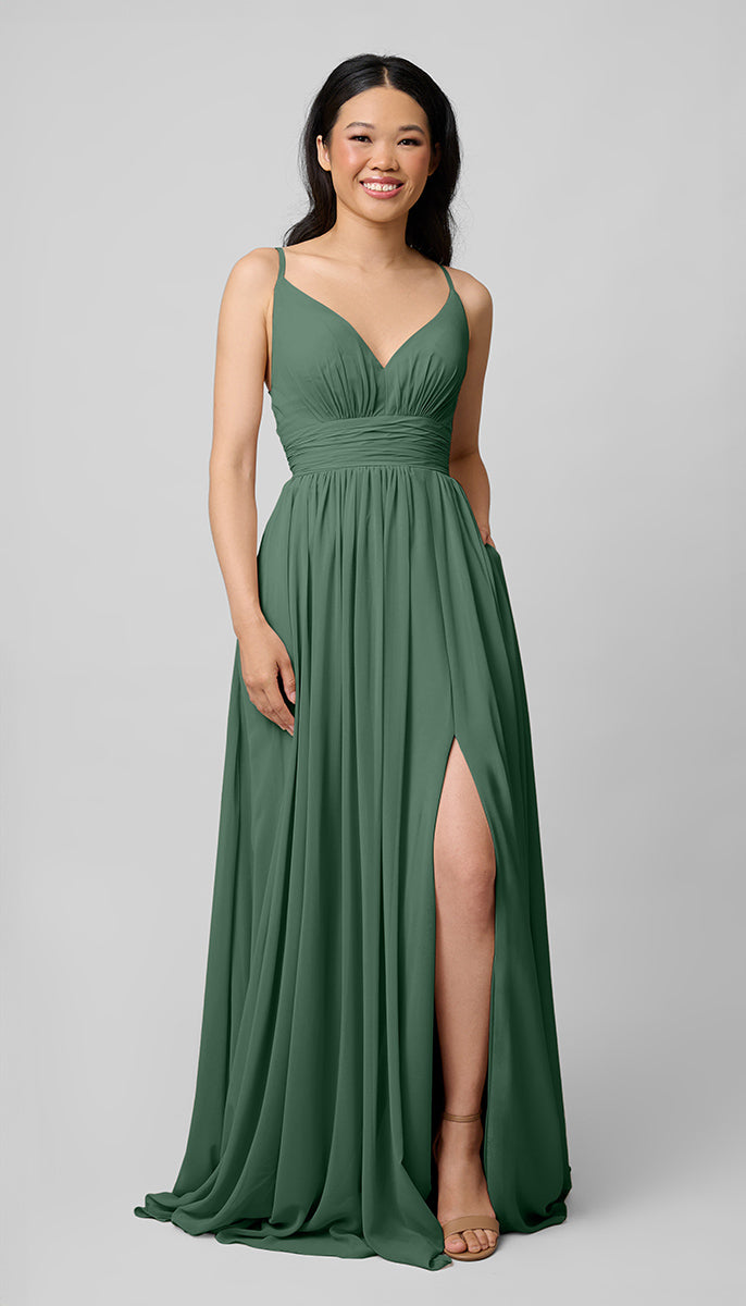 azazie green bridesmaid dresses Endea Graduation Shiny White Graduation Gown Cap main image 0