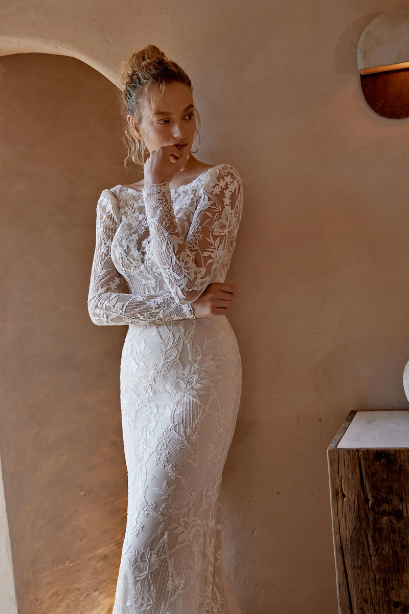 knee length dresses for ladies Lillian West 66371 Wedding Dress