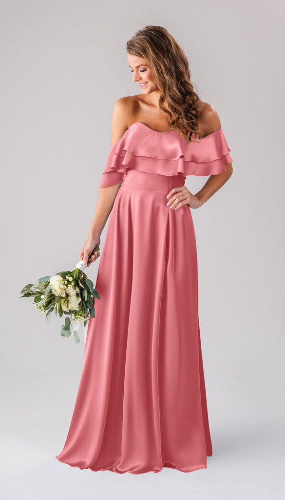 Kennedy Blue Allison Luxe Stain Bridesmaid Dress
