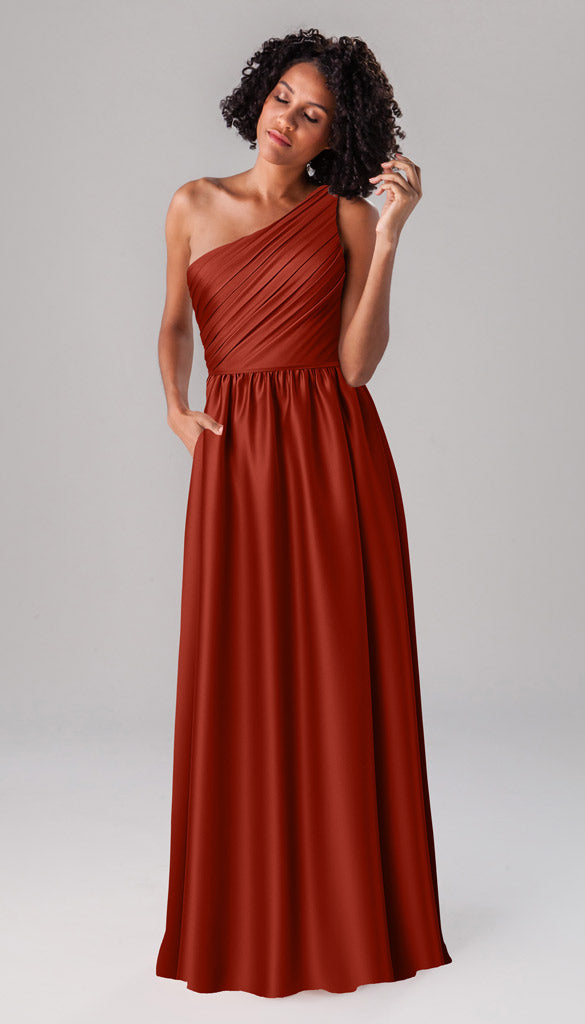Kennedy Blue Athena Luxe Satin Bridesmaid Dress – Wedding Shoppe