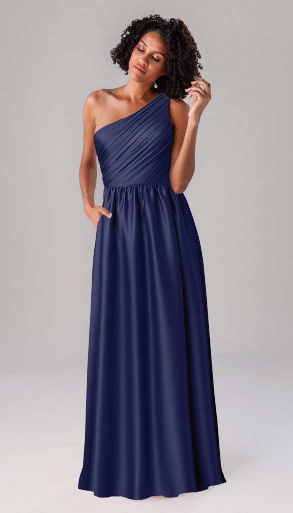 Kennedy Blue Athena Luxe Satin Bridesmaid Dress – Wedding Shoppe