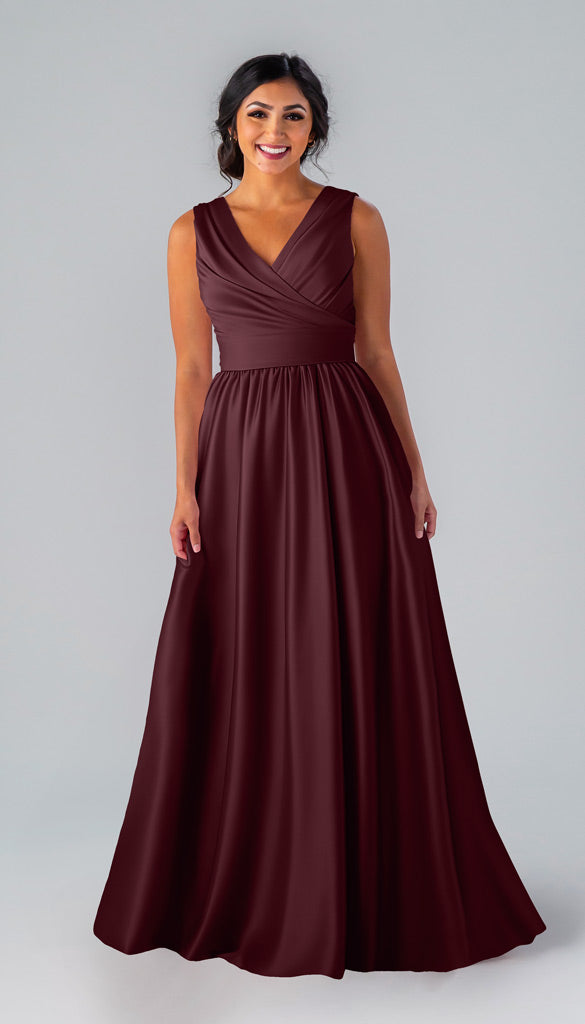 luxe satin bridesmaid dresses Blake Luxe Satin One Shoulder Bridesmaid Dress