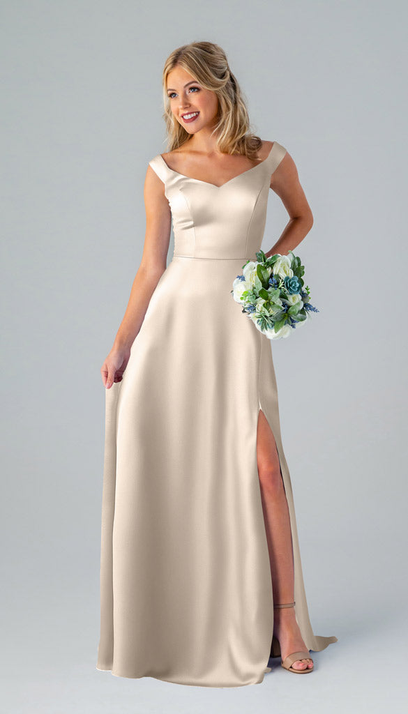 dew drop bridesmaid dress MGNY Madeline Gardner New York 3030000 Ruffle Long Floral Formal Dress