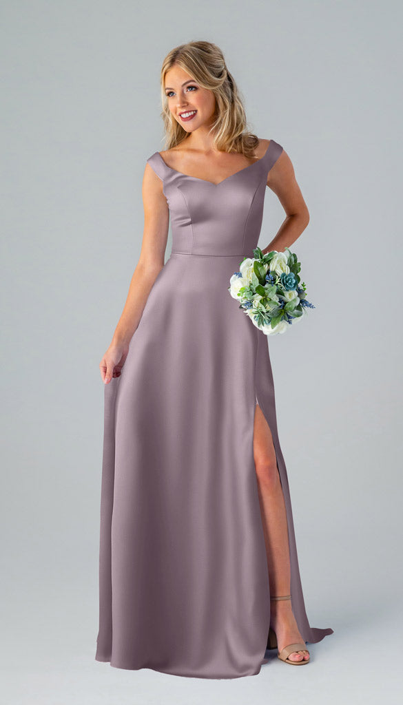 Kennedy Blue Haley Luxe Satin Bridesmaid Dress