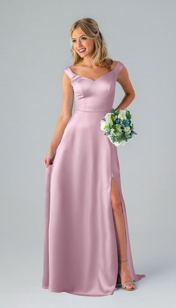 Kennedy Blue Haley Luxe Satin Bridesmaid Dress