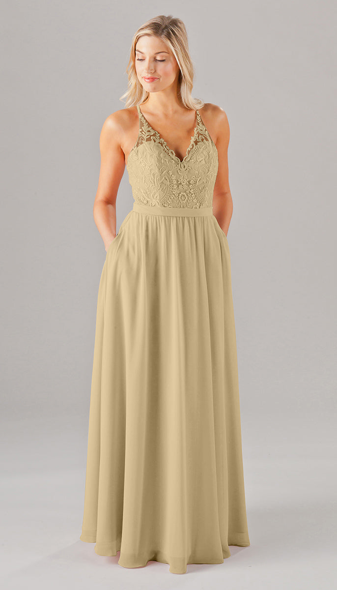 iris chiffon bridesmaid dresses Kennedy Blue Dress – Wedding Shoppe Vince - Black Pleated new-vacation Train Length:Short (30cm) Product Details