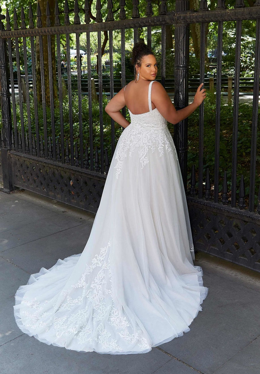 sage green lace bridesmaid dresses Satin Dipped Sleeveless Bridesmaid Dress| Plus Size main image 0