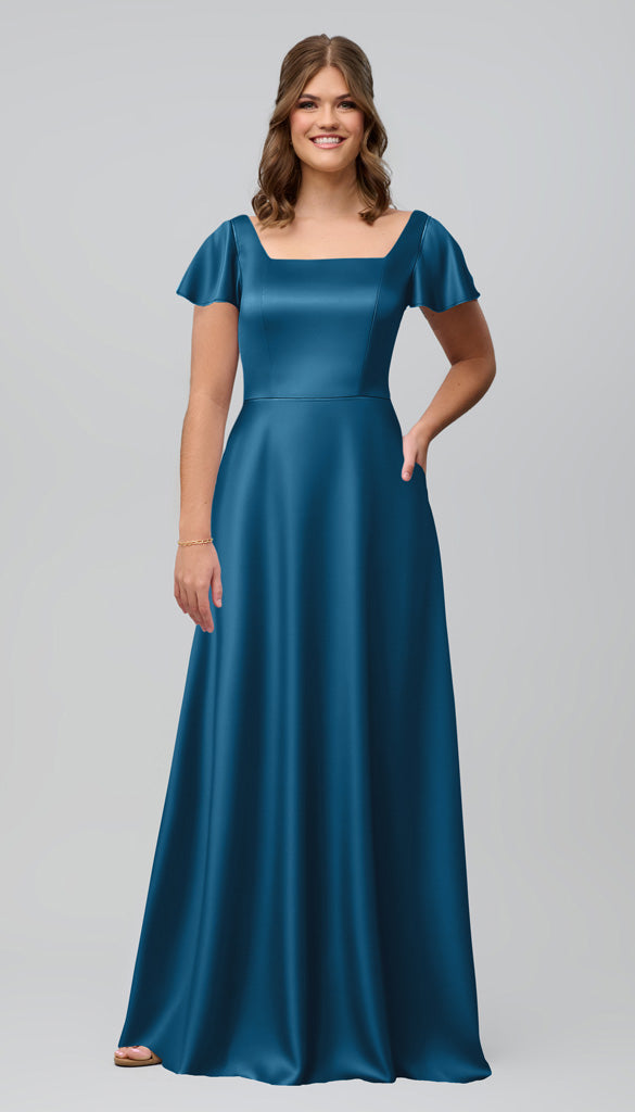 Kennedy Blue Kelly Luxe Satin Bridesmaid Dress