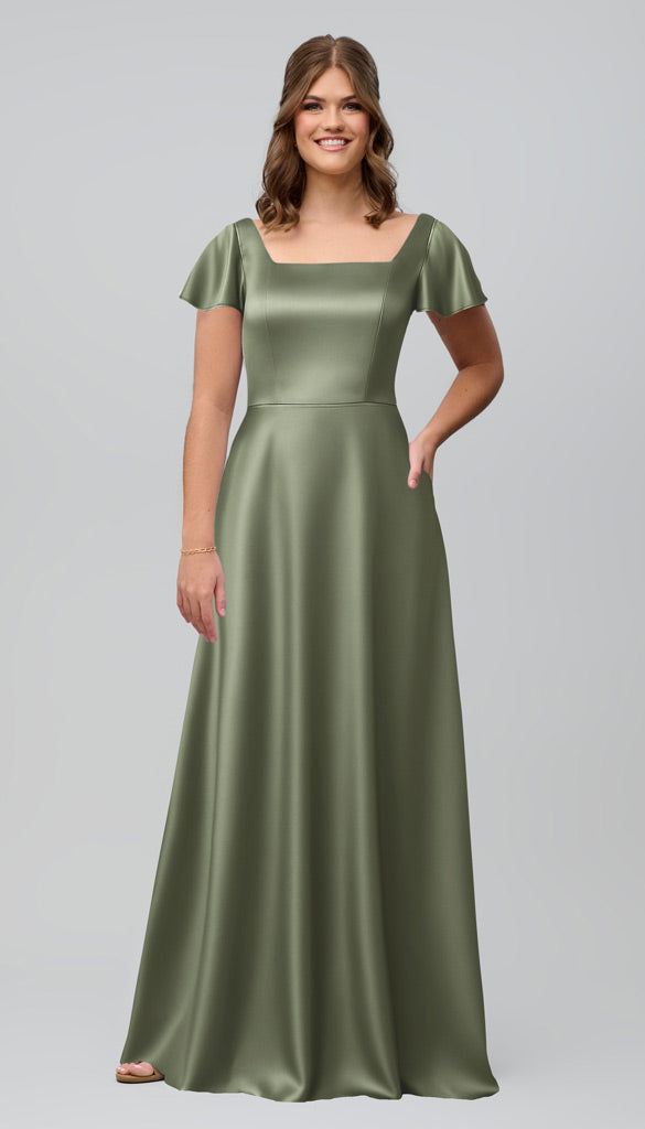 Kennedy Blue Kelly Luxe Satin Bridesmaid Dress