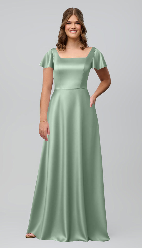 Kennedy Blue Kelly Luxe Satin Bridesmaid Dress