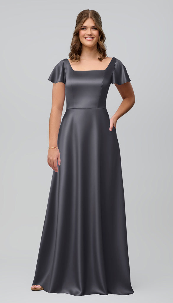 Kennedy Blue Kelly Luxe Satin Bridesmaid Dress