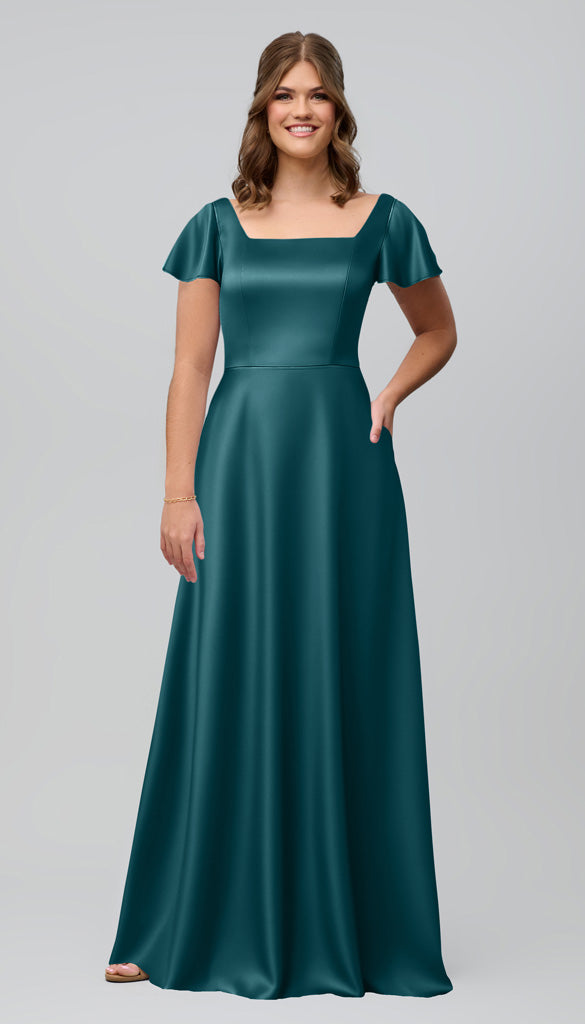 Kennedy Blue Kelly Luxe Satin Bridesmaid Dress