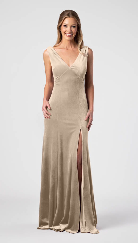 Kennedy Blue Carmen Velvet Bridesmaid Dress – Wedding Shoppe