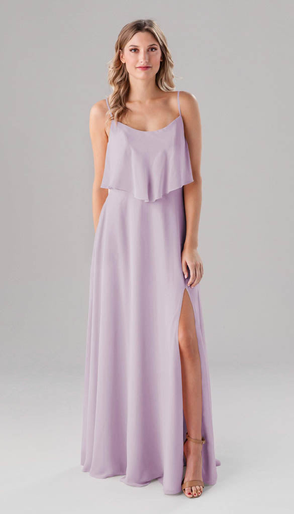 ella bridesmaid dresses Wisteria Color:Dark Purple