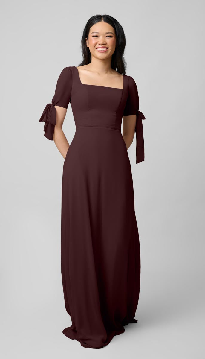 mahogany bridesmaid dress Kennedy Blue Juliet – Wedding Shoppe Color:Peacock  Blue just like Dillon Charleston Flapper Dress in d301