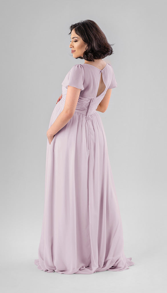 blue maternity bridesmaid dress Kennedy Kayli Feminine Boho Spring;Summer;Autumn;Winter Tarik Ediz 52145CL Dress XXS-4XB:3XL