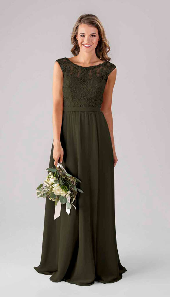 green beaded bridesmaid dresses Modest Beaded Sage Green Bridesmaid Dresses Elbow Sleeves