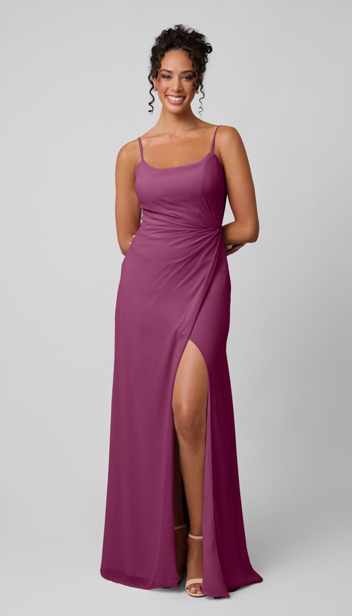 bridesmaid dresses newbury street Kennedy Blue Lennon Dress – Wedding Shoppe Wedding__Art_Deco romantic look V-neck Pleated Bodice Chiffon Bridal boutiques Size:21.5 37/38