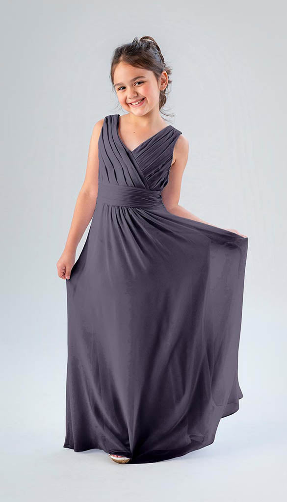 blue junior bridesmaid dresses Kennedy Blue Lanie Junior Bridesmaid Dress – Wedding Shoppe main image 0