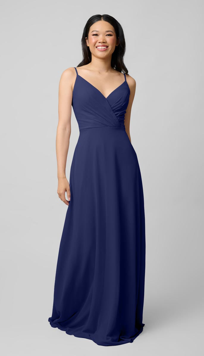 sapphire colored bridesmaid dresses Plus High Low Deep V Neck Sleeveless Wholesale Bridesmaid Dresses main image 0
