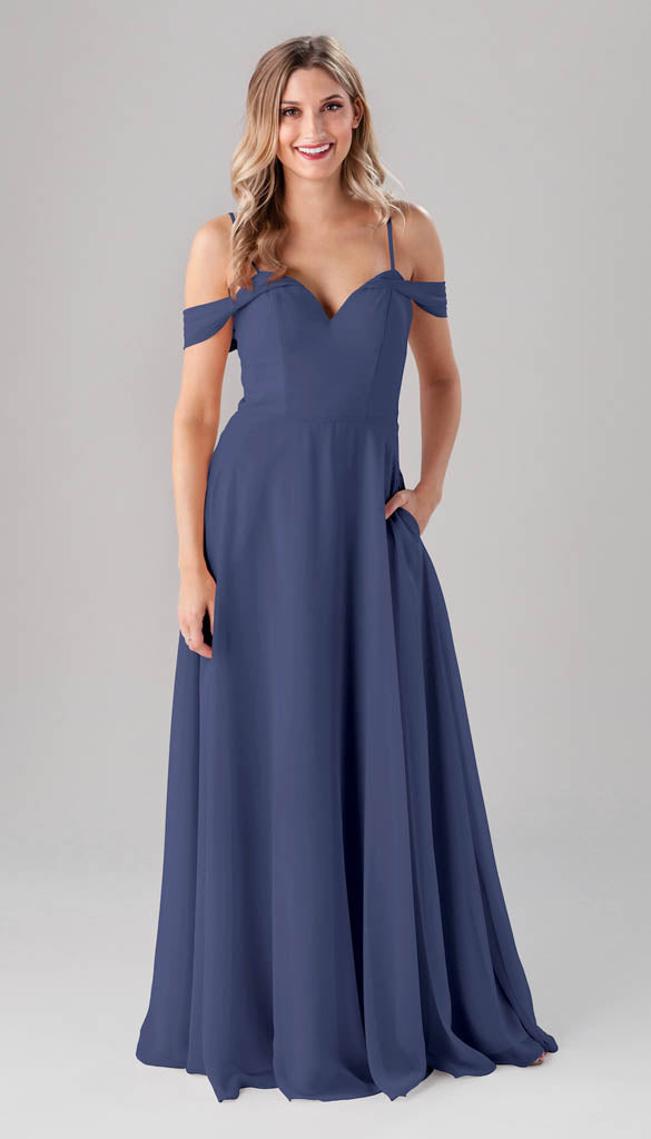 storm blue bridesmaid dresses Storm