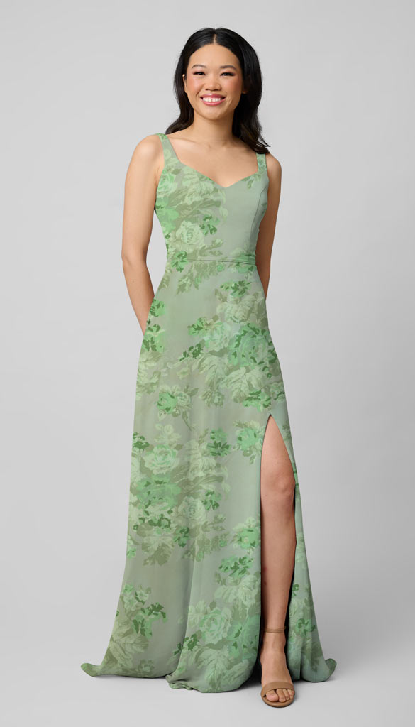 Kennedy Blue Zoey Chiffon Platinum Bridesmaid Dress | The Wedding Shoppe Kennedy Blue Zoey Chiffon Platinum Bridesmaid Dress | The Wedding Shoppe