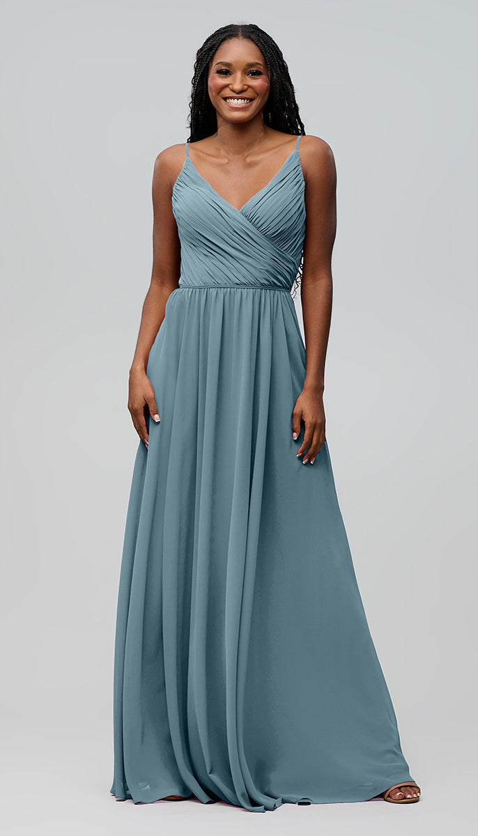 alexis light blue dress Kennedy flare * Occasions back yard wedding Deep-V Neck 3D Floral Size:S (14-14.5 / 32-33)