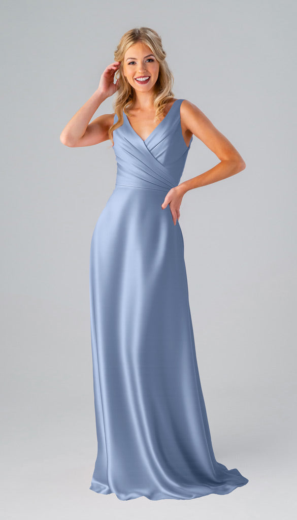 Kennedy Blue Kristen Luxe Satin Bridesmaid Dress