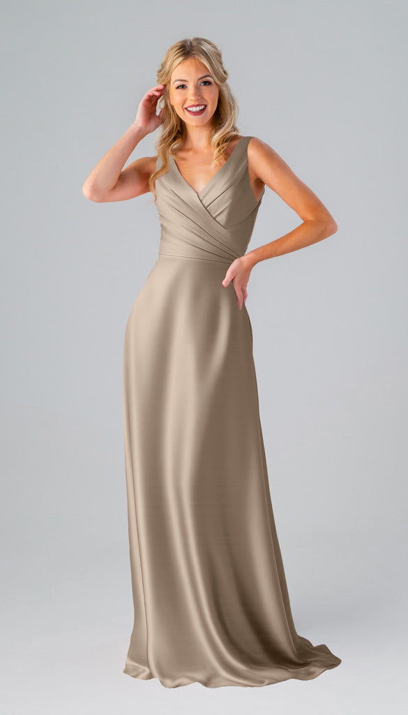 Kennedy Blue Kristen Luxe Satin Bridesmaid Dress