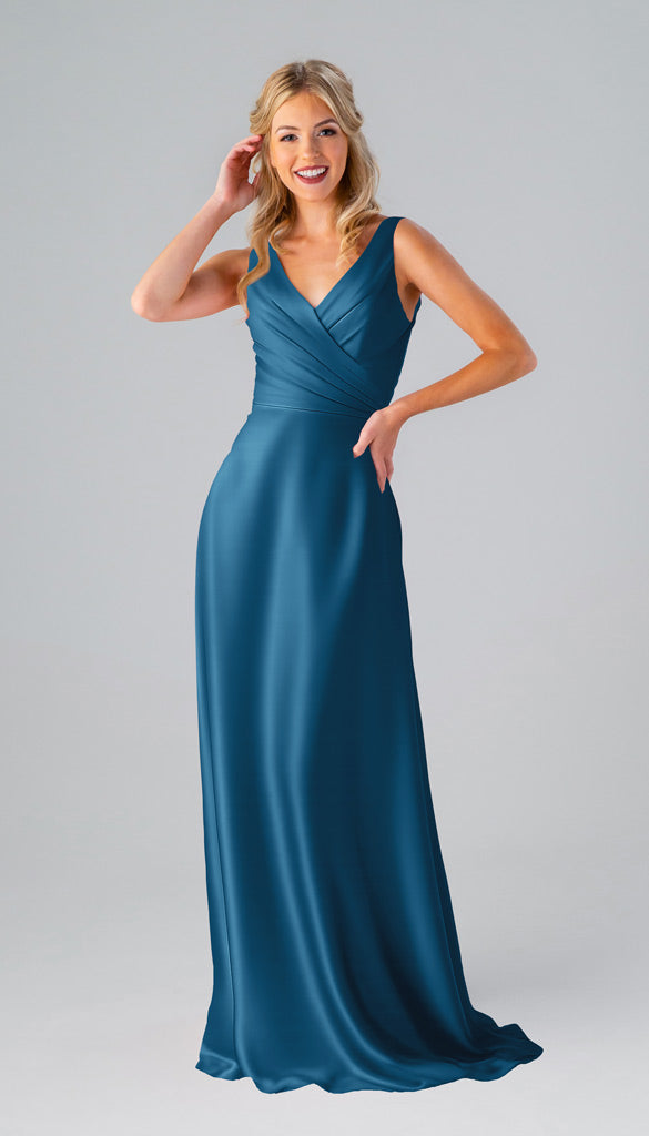 Kennedy Blue Kristen Luxe Satin Bridesmaid Dress