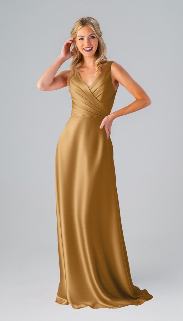 Kennedy Blue Kristen Luxe Satin Bridesmaid Dress