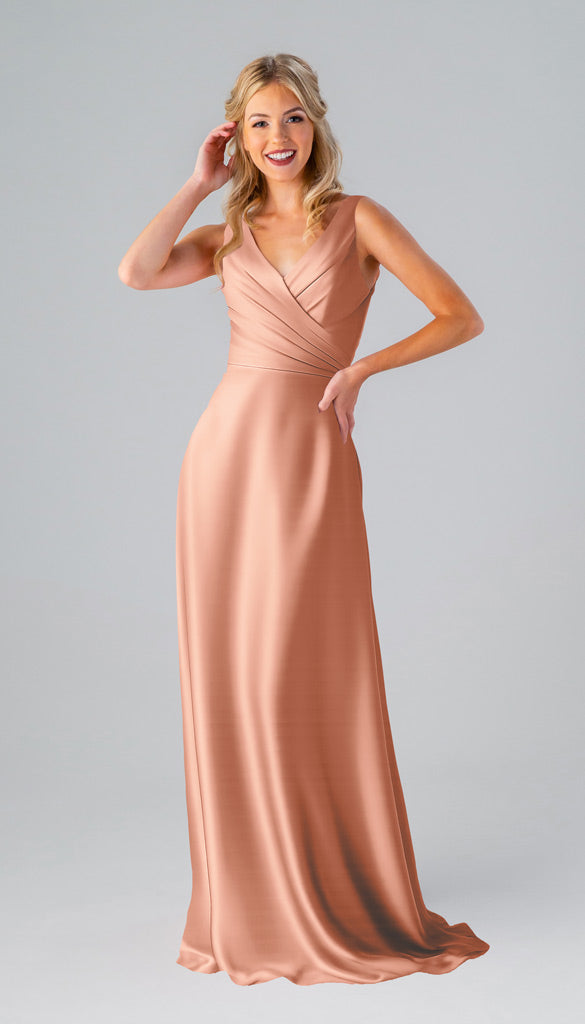 Kennedy Blue Kristen Luxe Satin Bridesmaid Dress
