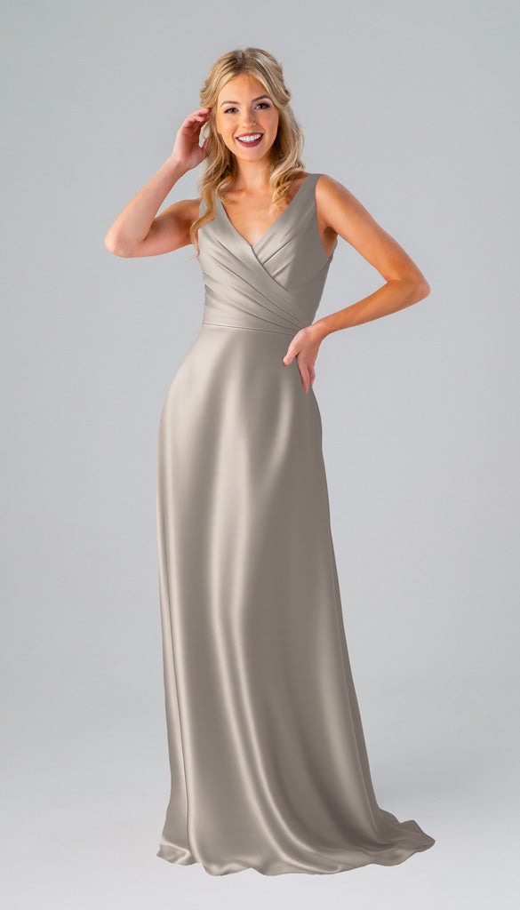 Kennedy Blue Kristen Luxe Satin Bridesmaid Dress