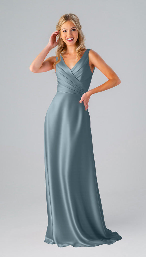 Kennedy Blue Kristen Luxe Satin Bridesmaid Dress