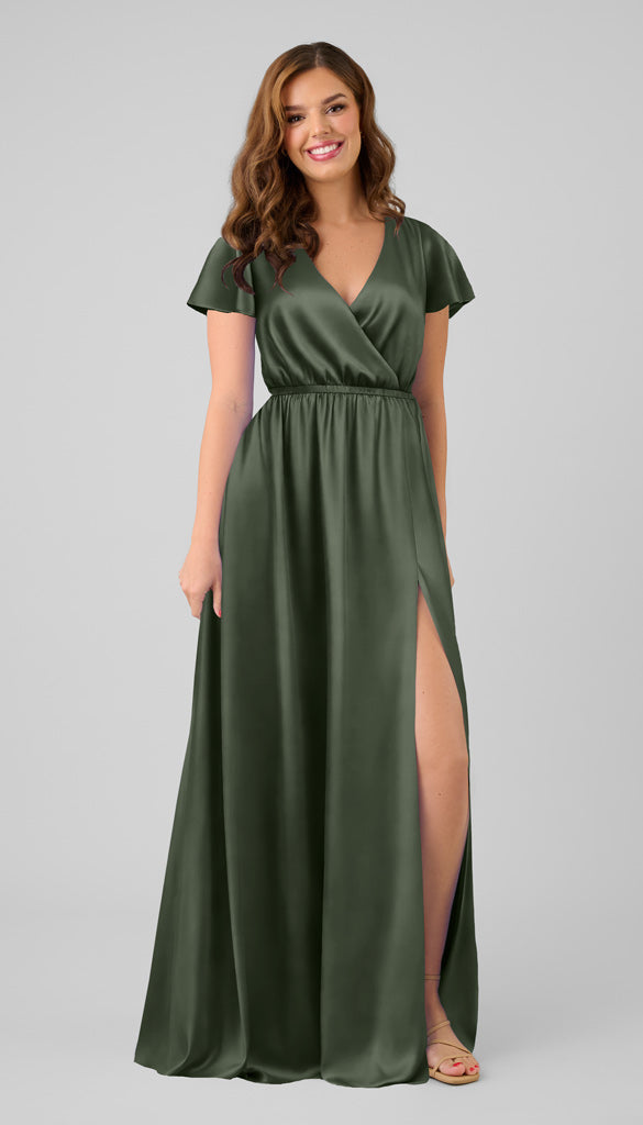 Kennedy Blue Kyra Luxe Satin Bridesmaid Dress