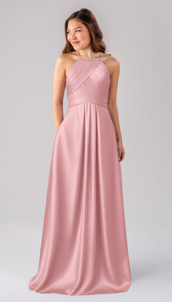 Kennedy Blue Milly Luxe Satin Bridesmaid Dress