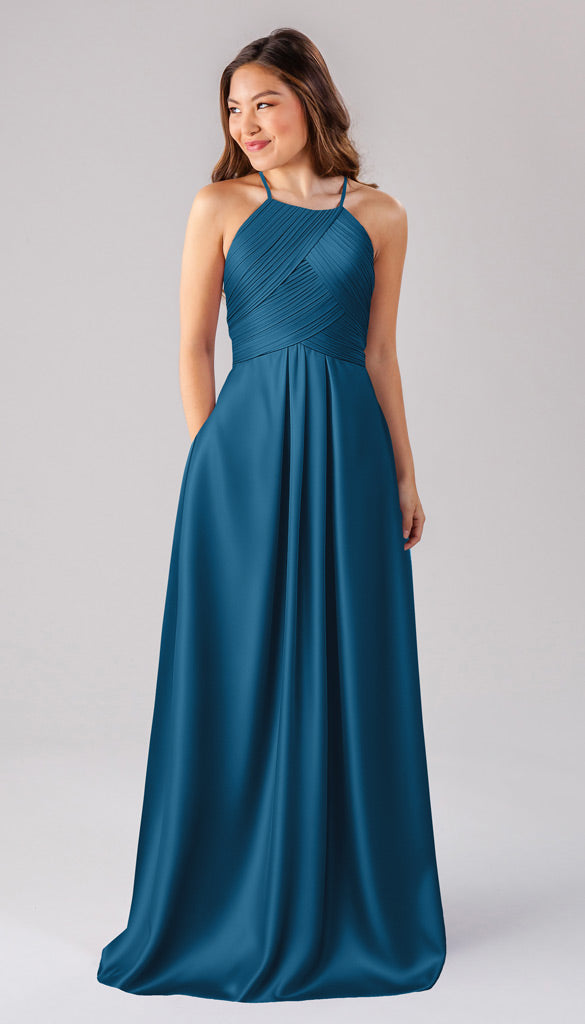 Kennedy Blue Milly Luxe Satin Bridesmaid Dress