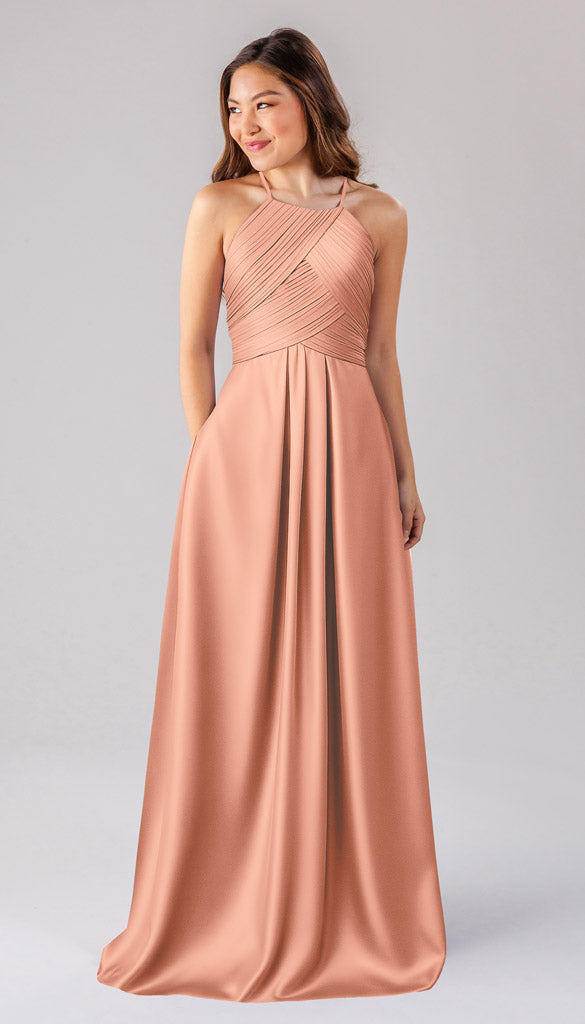 Kennedy Blue Milly Luxe Satin Bridesmaid Dress