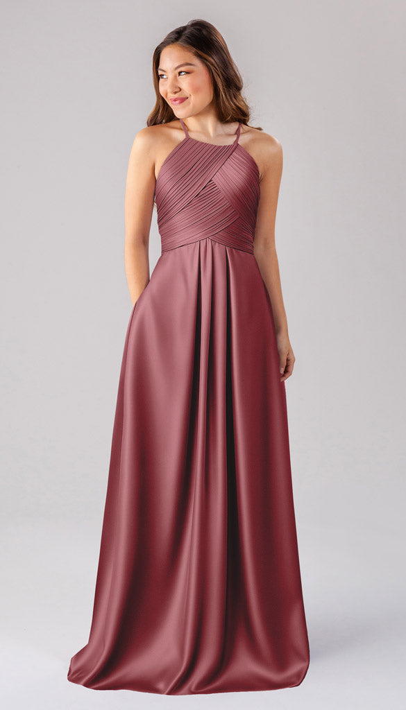 rosewood satin bridesmaid dresses Morilee Bridesmaid 3030037 Satin Bateau Neck Fitted Dress