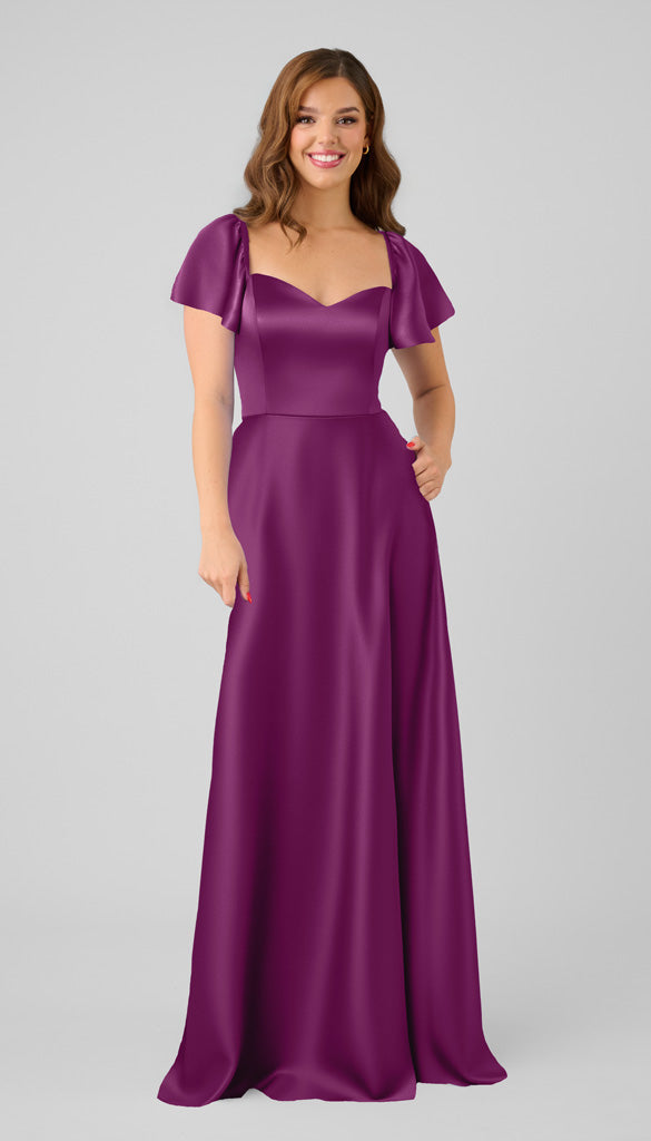 oakley silk dress Oakley luxe satin adjustable fit bridesmaid dress