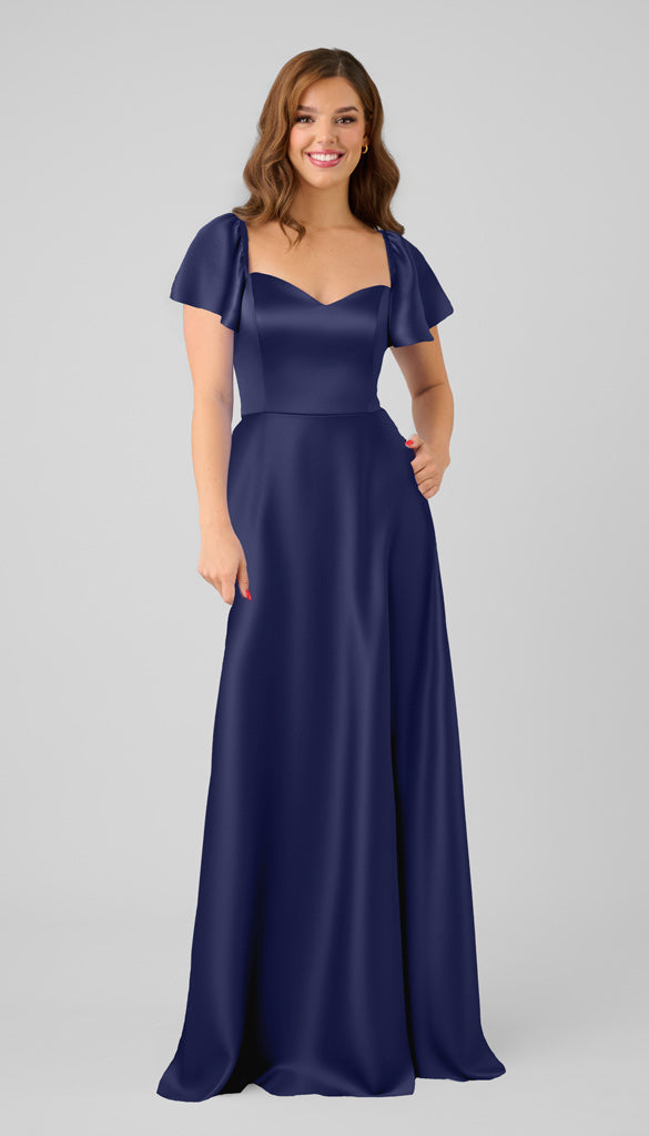 Oakley luxe satin adjustable fit bridesmaid dress