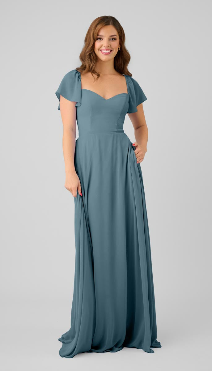teal blue bridesmaid dresses Kennedy Blue Oakley Adjustable Bridesmaid Dress