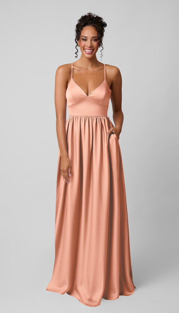 Kennedy Blue Sloane Luxe Satin Bridesmaid Dress