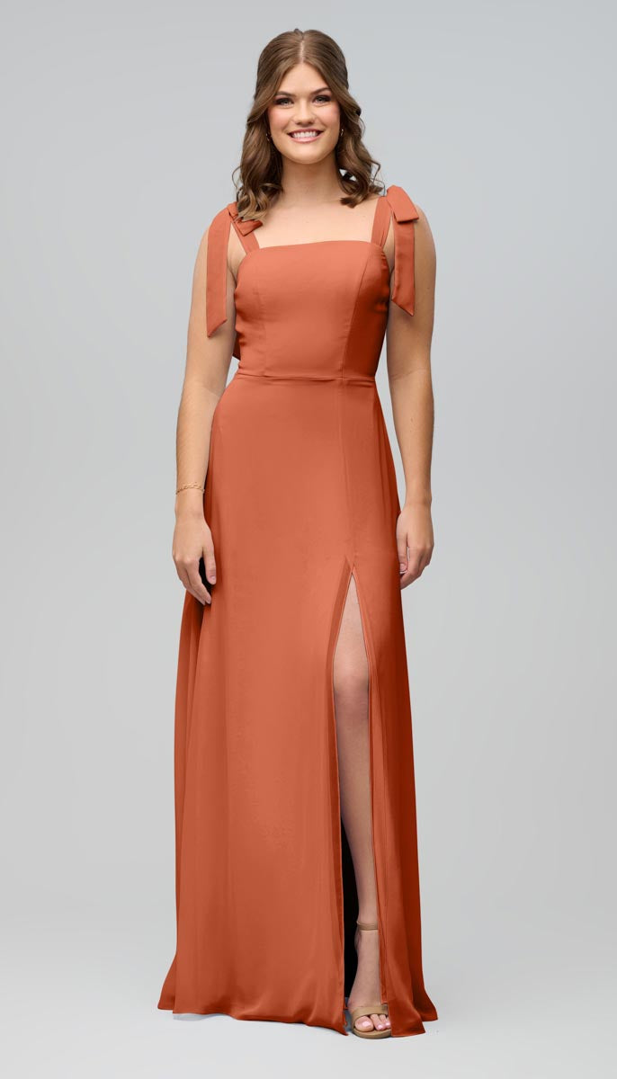 sofia blue bridesmaid dress Sofia Ready to Ship Chiffon Bridesmaids Dress main image 1