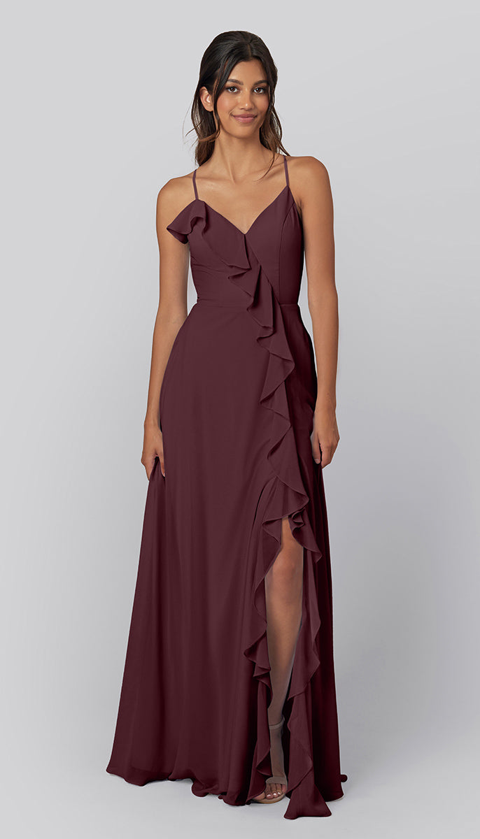 burgundy bridesmaid dresses macy's Burgundy & Dark Red Bridesmaid Dresses